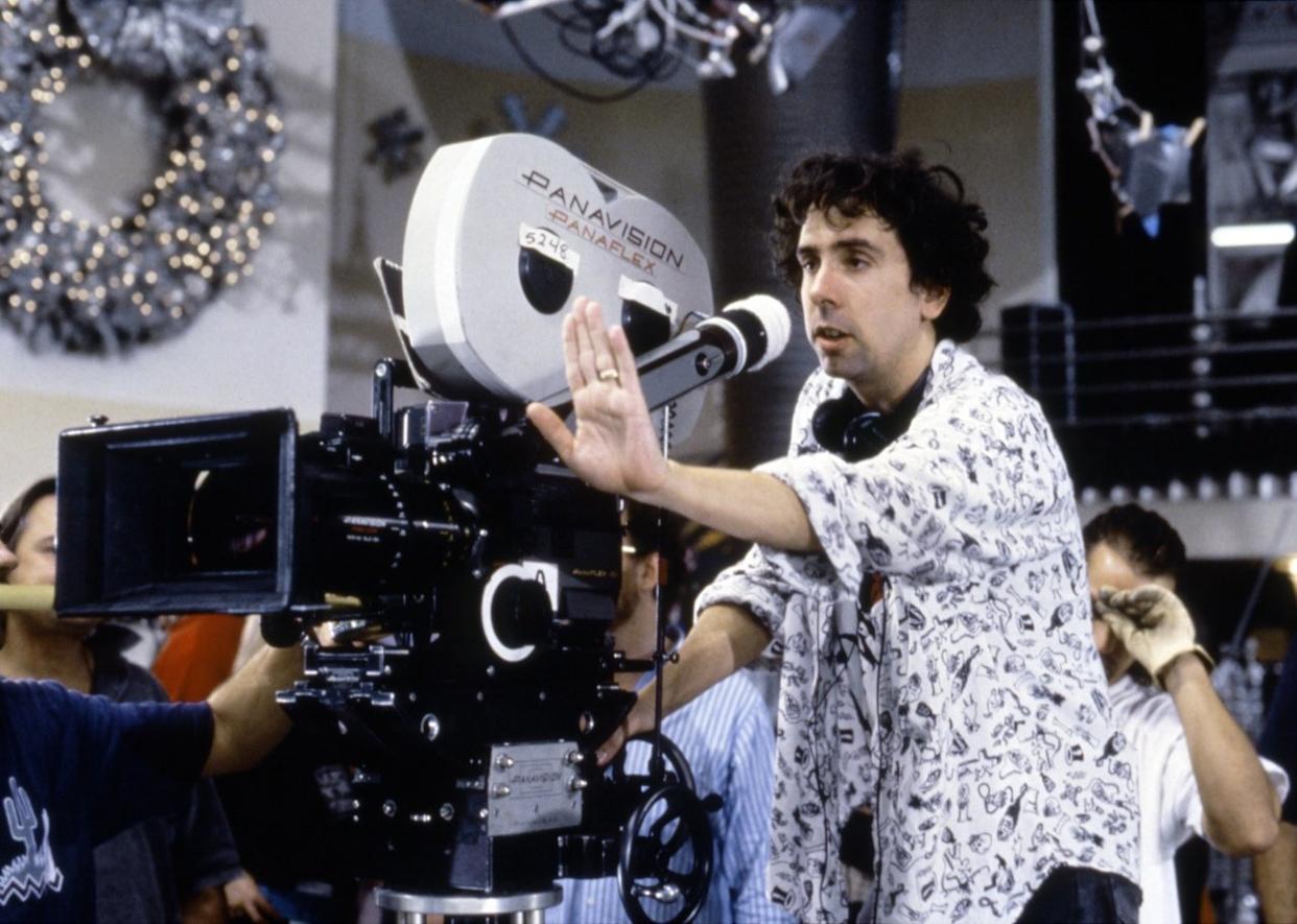 Tim Burton on the set of his movie 'Batman Returns.' - 