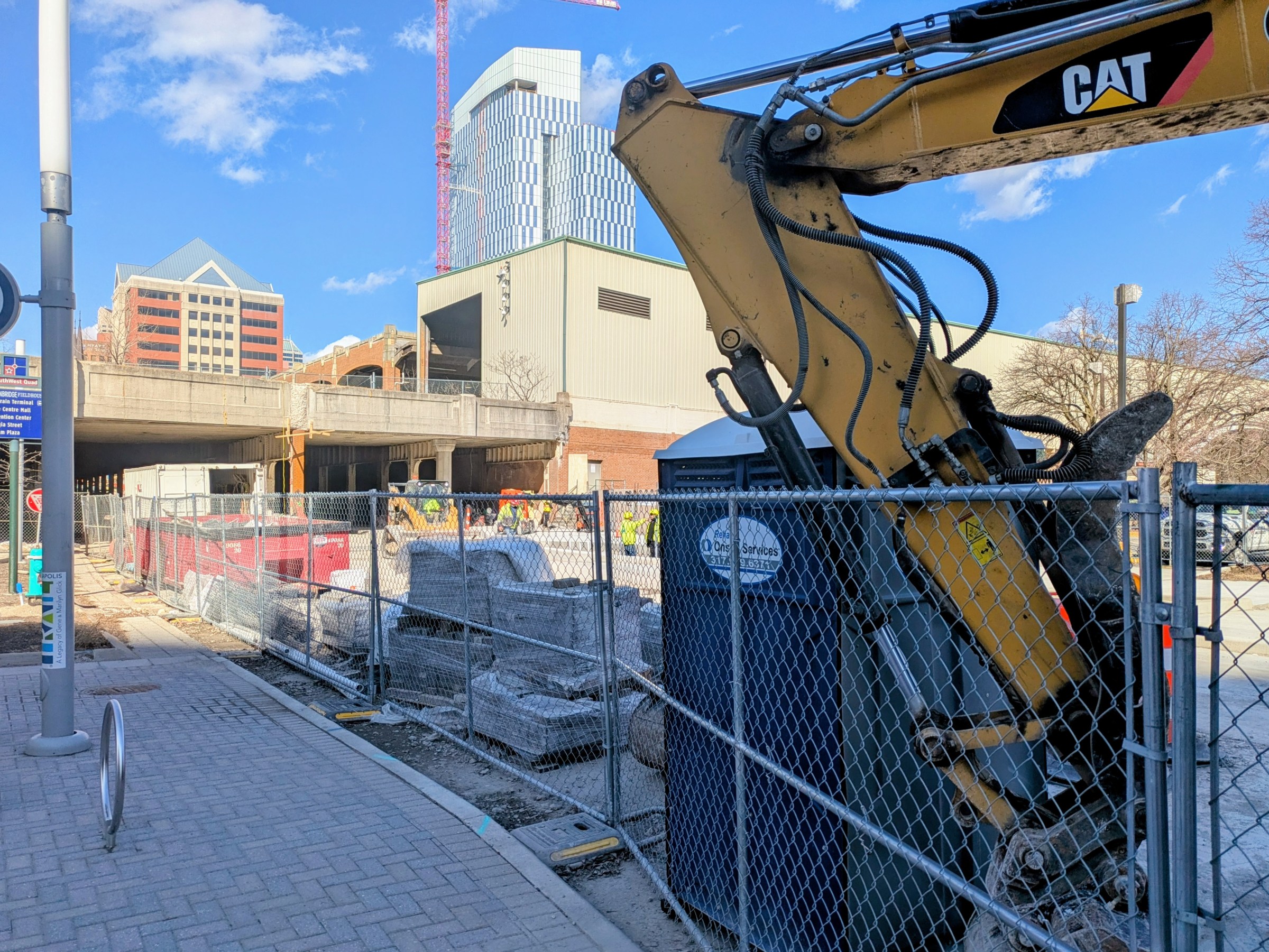 Another view of the construction.