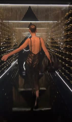 Bella Hadid in a see-through black naked dressCredit: Instagram/Bella Hadid