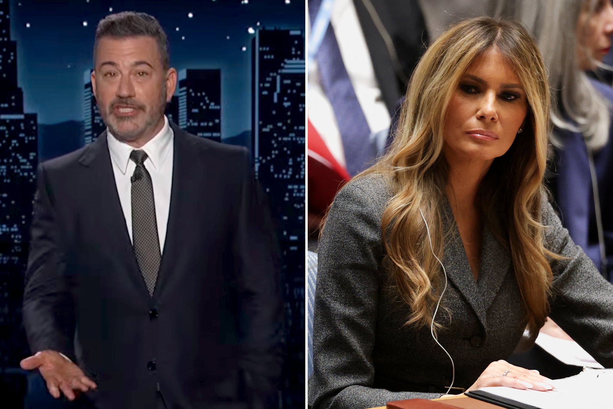 Jimmy Kimmel used Monday’s show to skewer Melania Trump’s UN appearance
