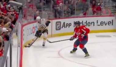 Spencer Carbery frustrated by non-call for puck over glass against Bruins: ‘There’s four sets of eyeballs on the ice. Someone has to see that.’