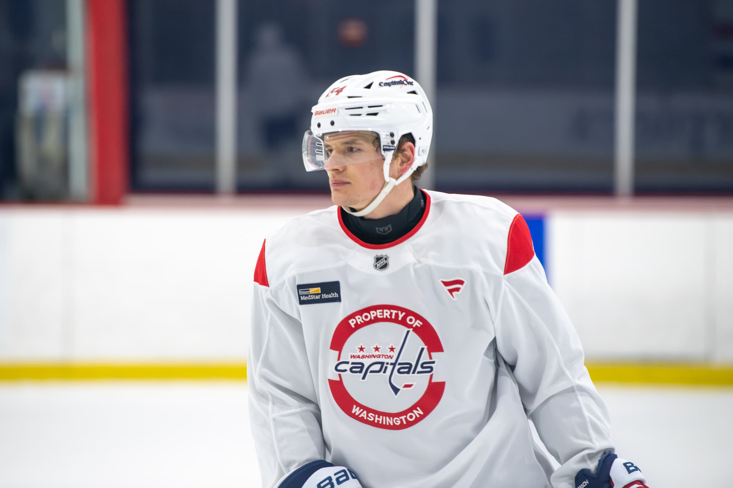 David Kampf at Capitals practice