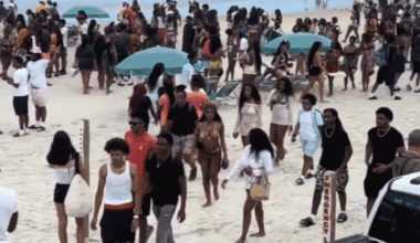 Spring Break crowds in Daytona Bech