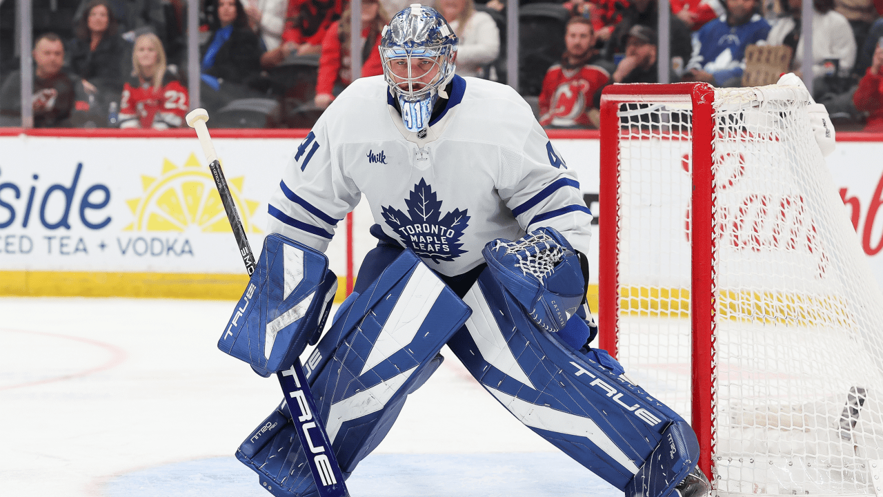 Stolarz injured in warmups for Maple Leafs, taken to hospital