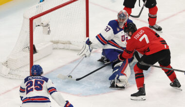 Connor Hellebuyck Shows Off The Most Famous Goalie Stick In Team USA History