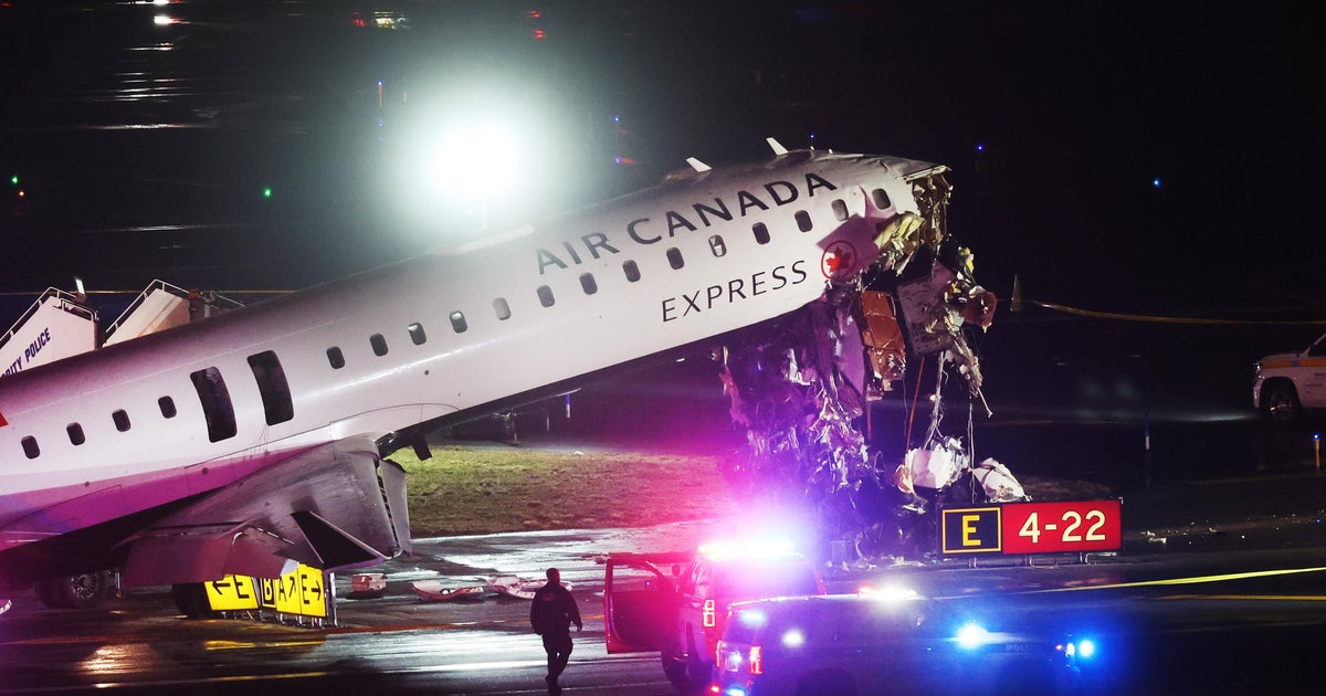 Air Canada Express Plane Collides With Fire Truck At LaGuardia Airport