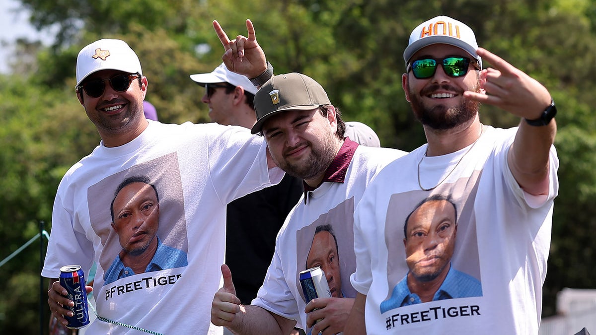 Tiger Woods fans at a PGA Tour event