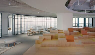 Snøhetta arranges finance office around wooden amphitheatre