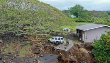 Kona low storm on Big Island leaves behind property damage, cleanup and dead goats : Big Island Now