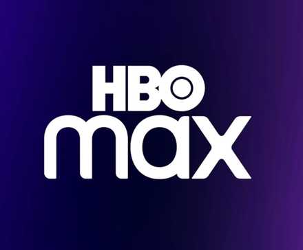 A purple and blue gradient HBO Max logo with white text