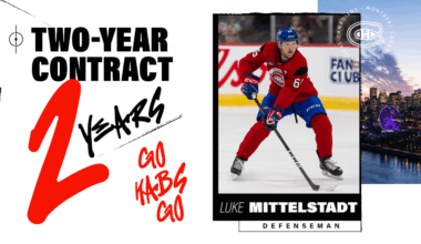 Two-year, entry-level contract for Luke Mittelstadt