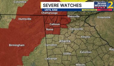 LIVE UPDATES: Tornado Watch issued for some northwest Georgia counties – WSB-TV Channel 2