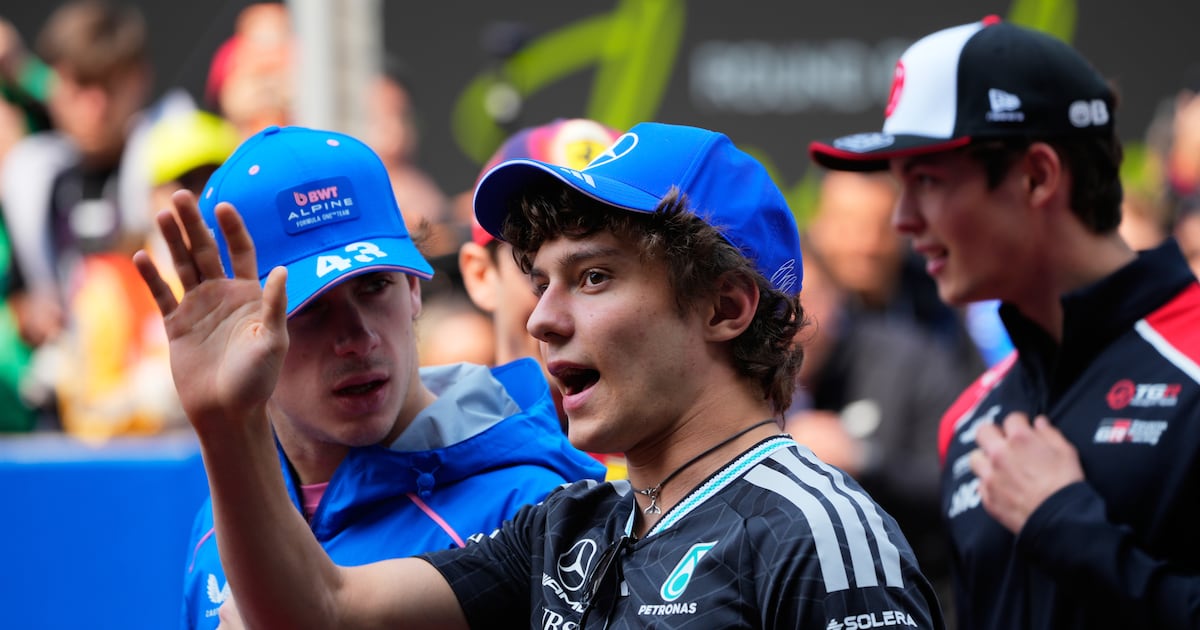 Record-breaking Kimi Antonelli starts on pole for F1's Chinese Grand Prix