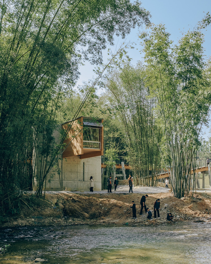 vernacular bridge craftsmanship informs micro-museum set within bamboo grove in china - 3