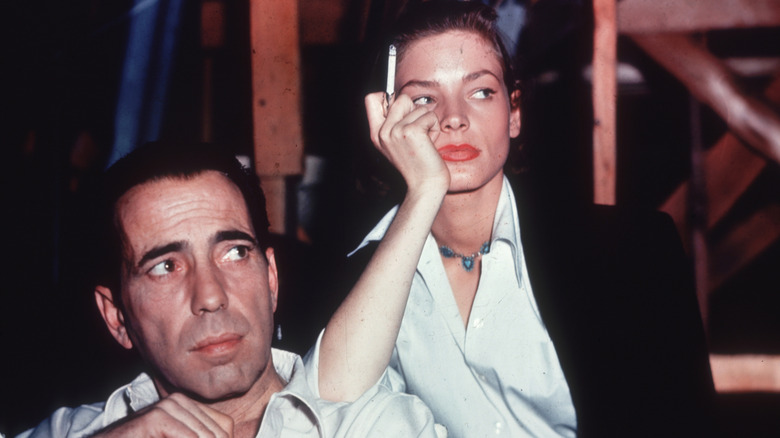 Lauren Bacall and Humphrey Bogart.