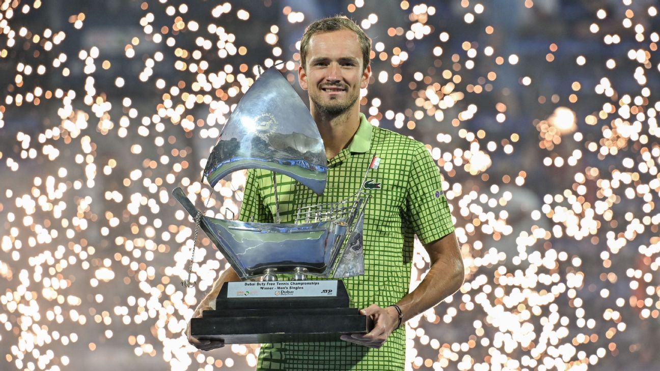 Medvedev awarded Dubai title after Griekspoor injury withdrawal