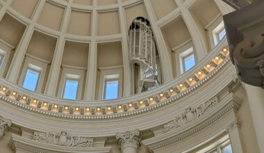 stairs in Idaho State Capitol rotunda