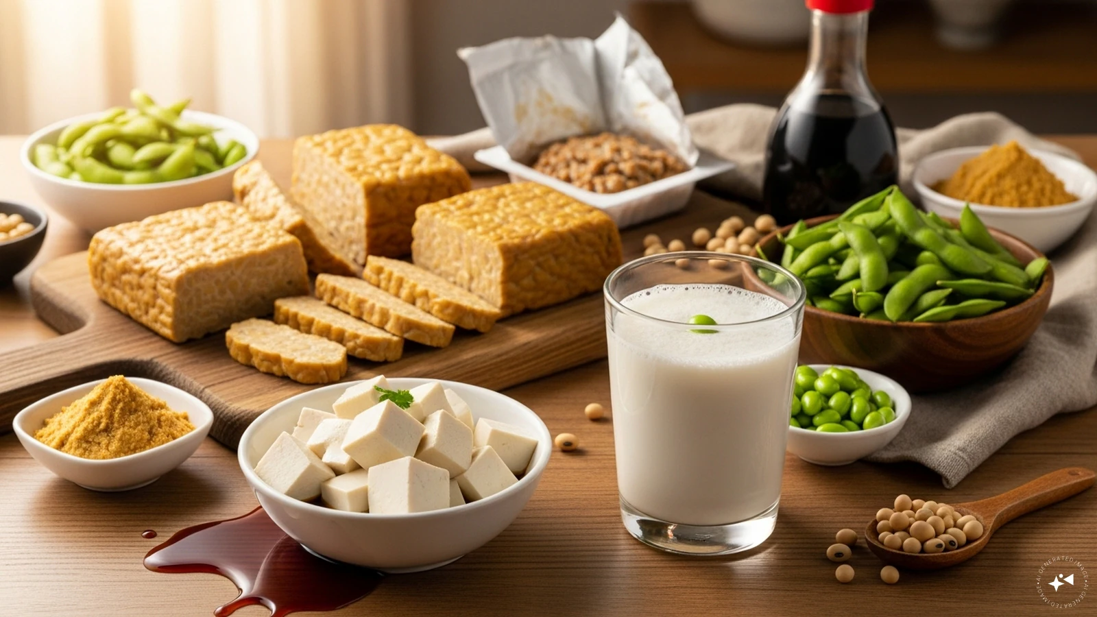 Soy Products: Soy contains genistein, a plant compound that may help block enzymes that break down collagen. Incorporating tofu, soy milk, or edamame into your diet can support collagen maintenance. Soy Products: Soy contains genistein, a plant compound that may help block enzymes that break down collagen. Incorporating tofu, soy milk, or edamame into your diet can support collagen maintenance.