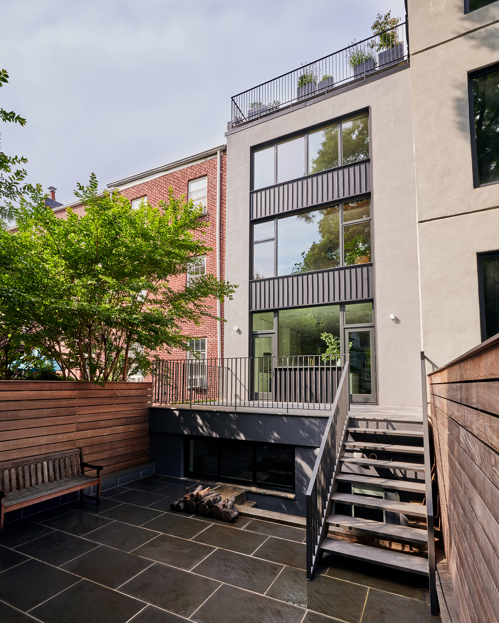 NEW REAR FACADE FROM BACKYARD