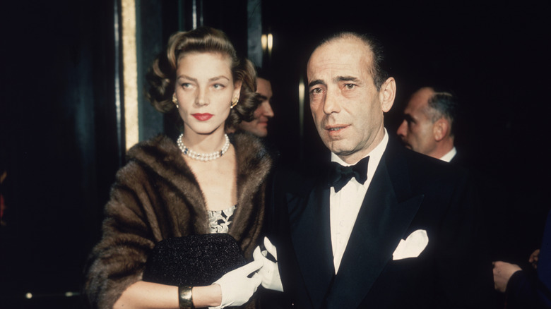 Lauren Bacall and Humphrey Bogart.