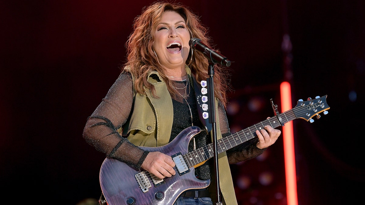 Jo Dee Messina performing in Nashville at the CMA Music Festival in June 2019.