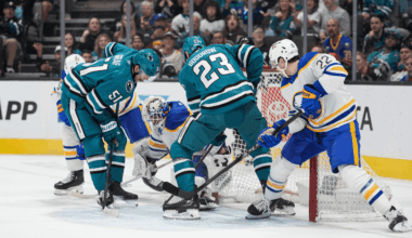 Lyon makes 23 saves, Sabres shut out Sharks for 3rd straight win