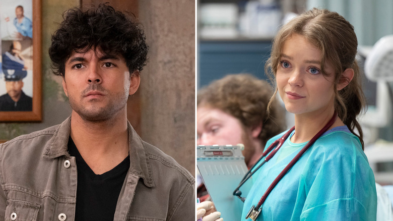 Lucas and Dr. Spencer on Grey's Anatomy