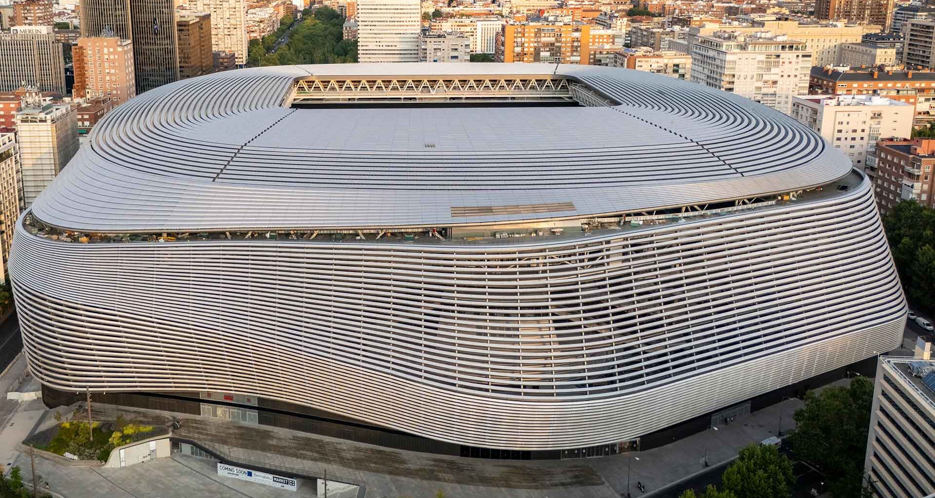Santiago Bernabeu Stadium underwent renovation from 2019 to 2024.