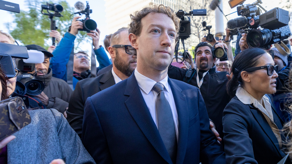 Meta CEO Mark Zuckerberg is seen arriving in at a court in Los Angeles to stand trial over a social media lawsuit.