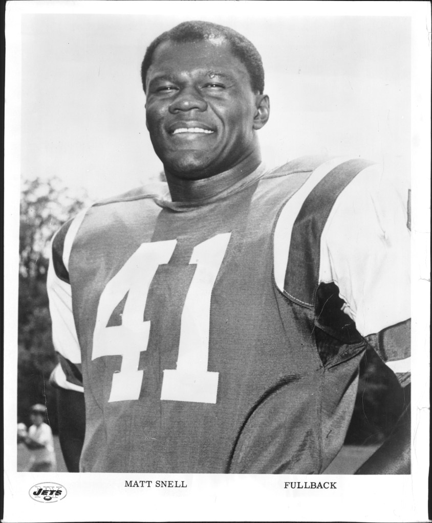 Headshot of Jets fullback Matt Snell in his number 41 jersey.