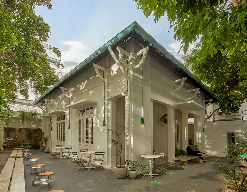 century-old courtyard villa in vietnam revives as matte teabar flagship - 2