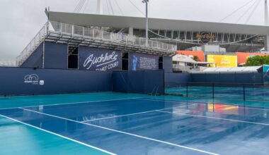 The Miami Open presented by Itau is held at Hard Rock Stadium.