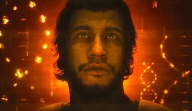 An ex-operative appears inside an orange matrix.