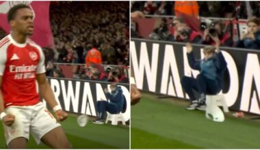 Arsenal Ball Boy Fumes At William Saliba After Timber's Winner v Chelsea