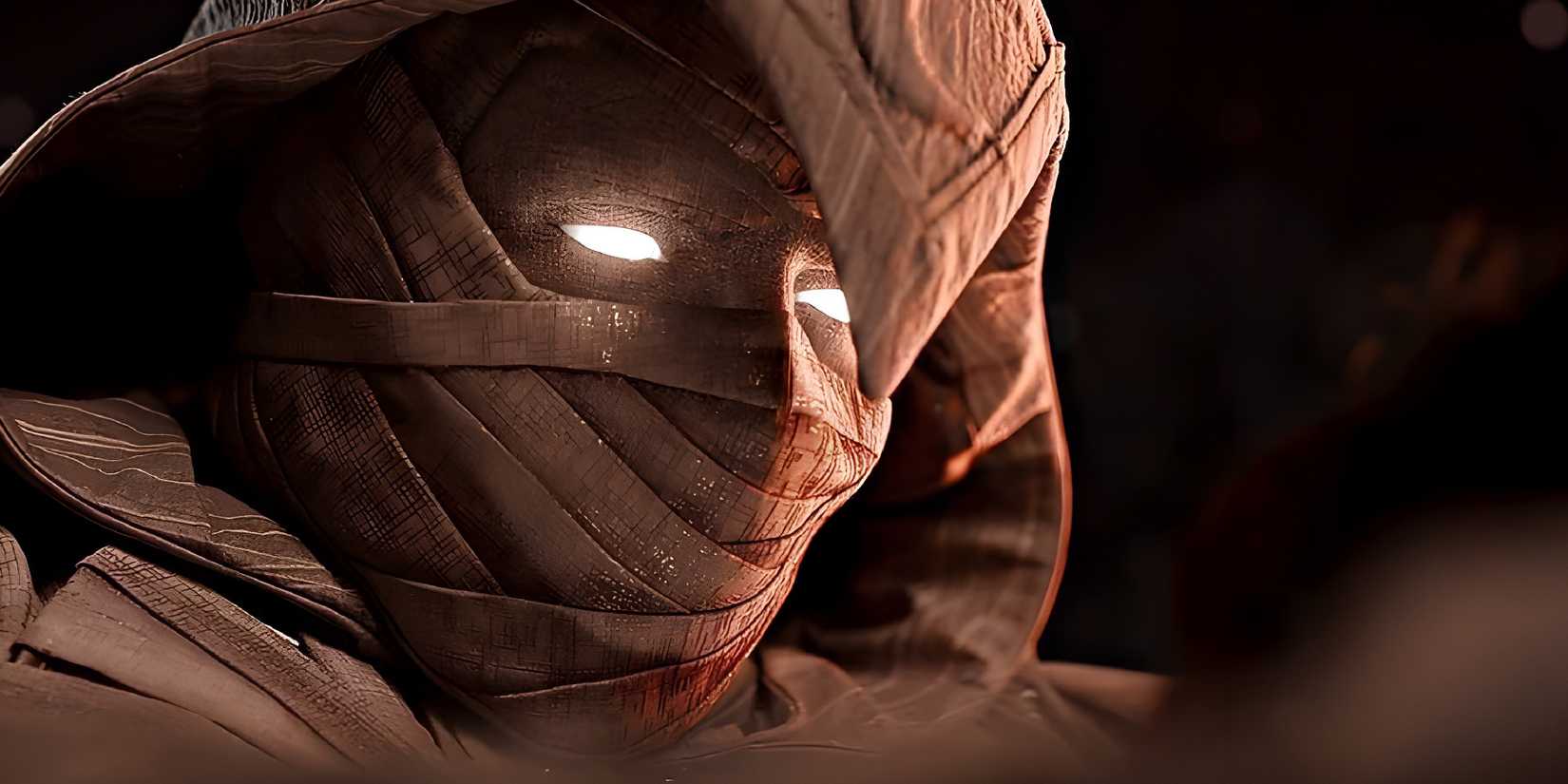 Moon Knight with glowing eyes in the MCU