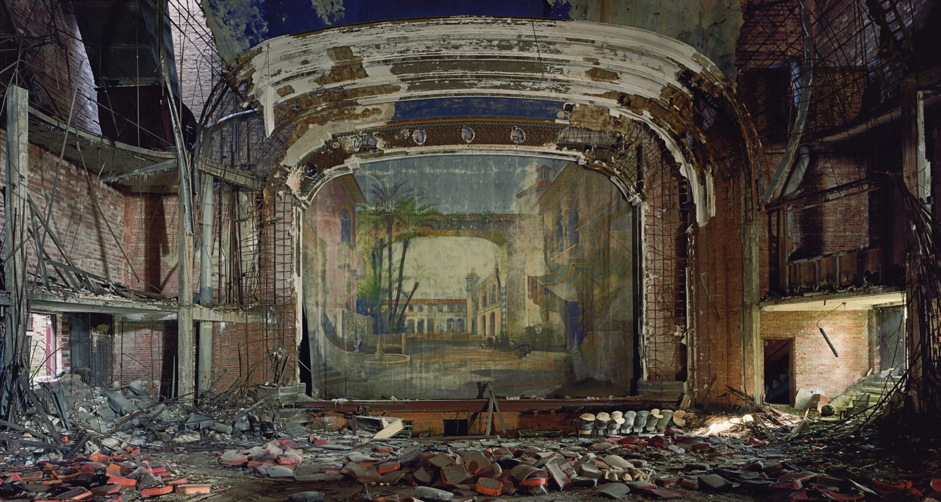 A historic theater that is falling apart