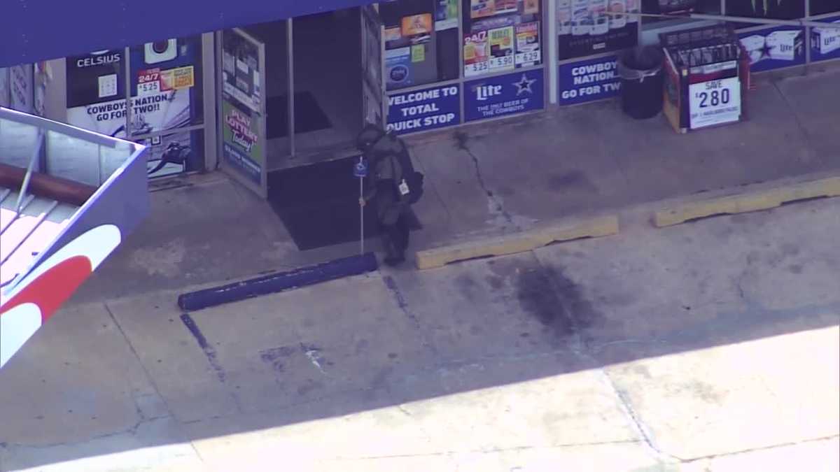 Moore police investigate suspicious package left at gas station