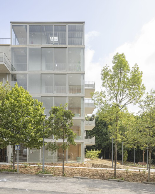 Nancy Social Housing / ABC Studio - Exterior Photography, Balcony