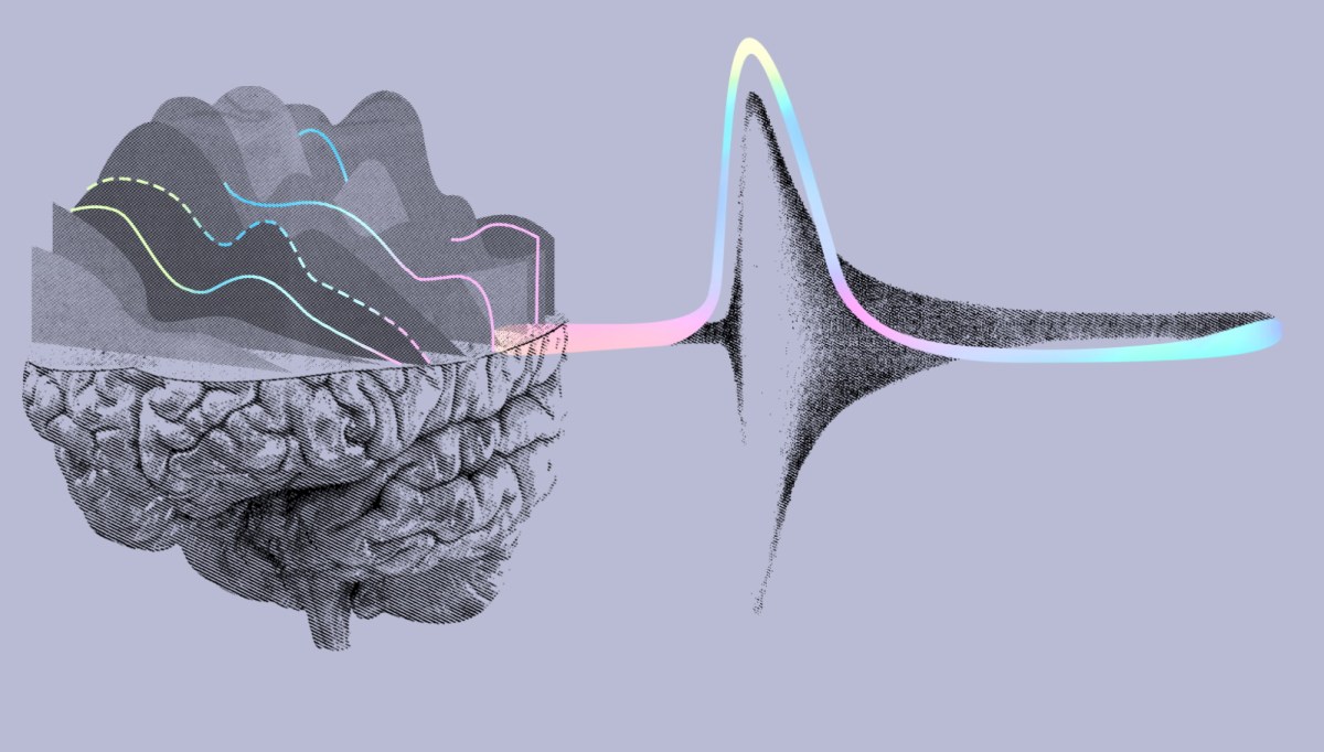 CollectivIQ, Artistic images of the brain and action potentials happening in it.