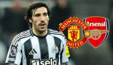 Newcastle set condition for sale of Man Utd, Arsenal target Tonali that rules one club out