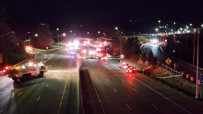 newport fire on interstate-471