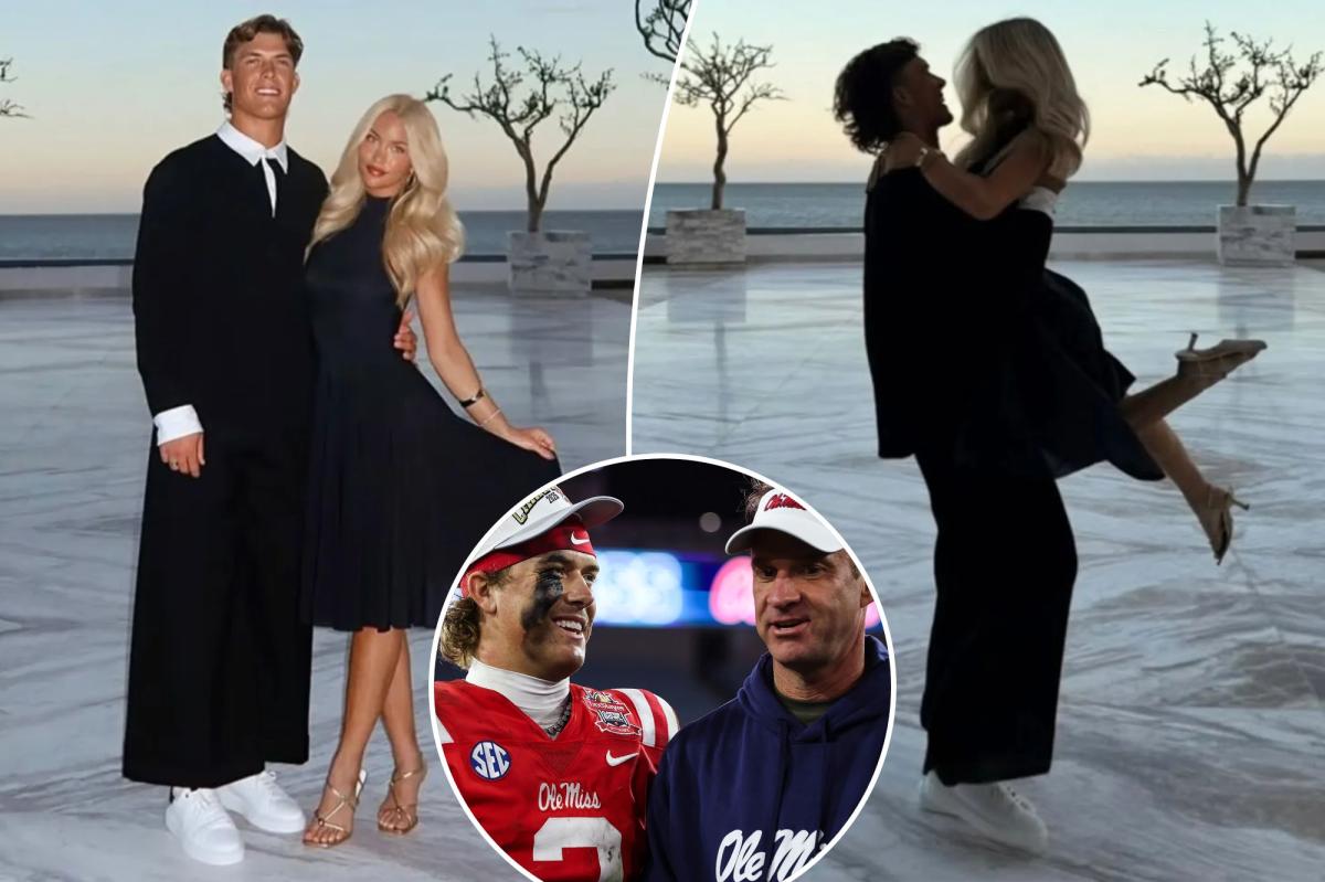 Jaxson Dart's viral outfit in girlfriend photos mocked by Lane Kiffin