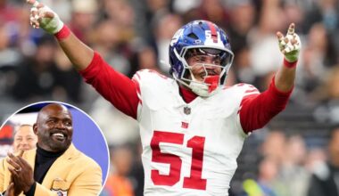 Giants' Abdul Carter changing jersey number again one year after saga