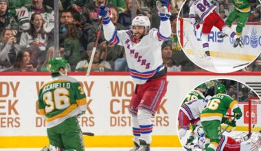 Rangers' strong play continues against Wild as winning streak continues