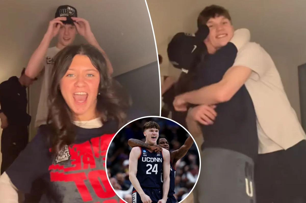 Braylon Mullins' girlfriend celebrates his iconic March Madness shot