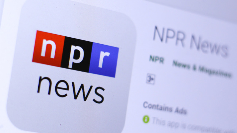 The NPR app in the Google Play Store
