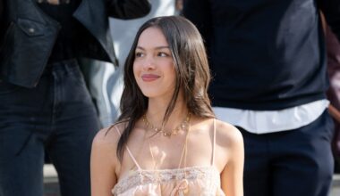 Olivia Rodrigo Wore A Coquette Lace Mini At Paris Fashion Week