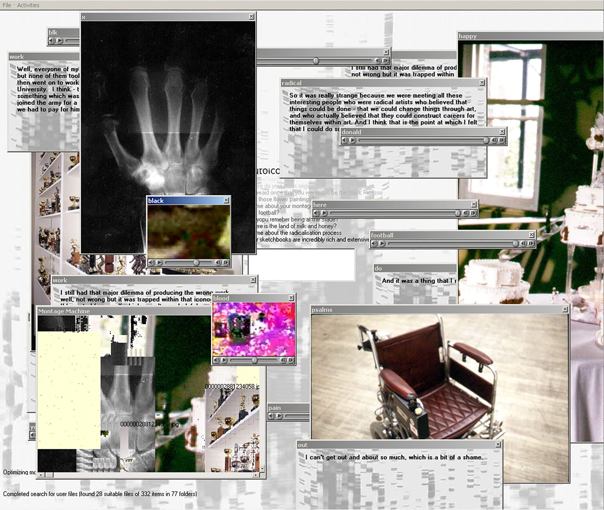 Donald Rodney and Donald Rodney plc, “Autoicon,” 1997-2000
