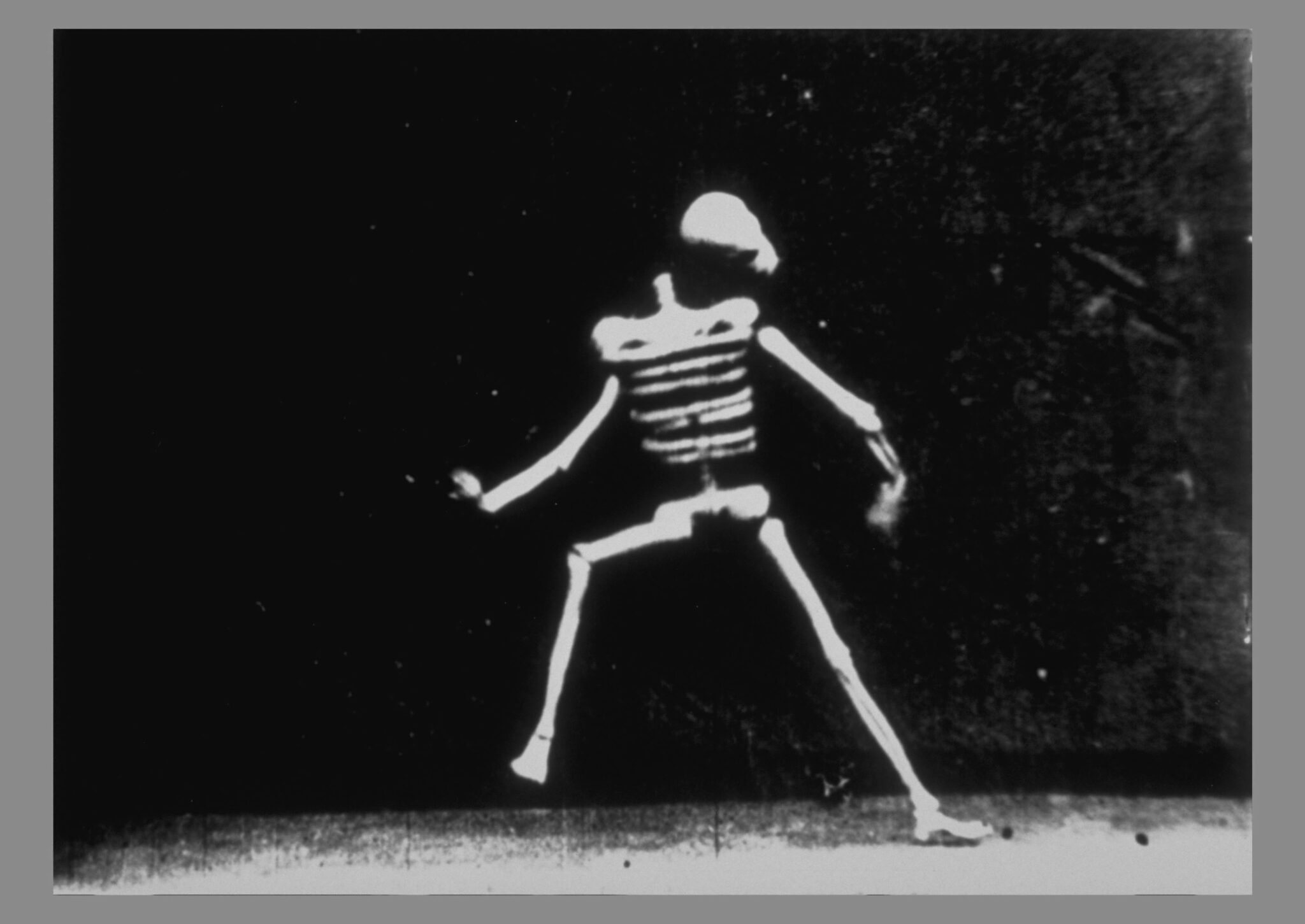 Louis and Auguste Lumière, “Film Lumière no. 831, Le Squelette Joyeux,” 1897. HD video, black and white/silent