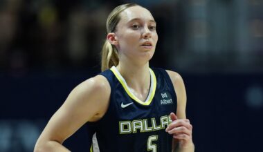 Paige Bueckers in her Wings uniform